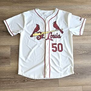 Men’s St. Louis Cardinals #50 Wainwright Baseball Jersey Off White | Size XL